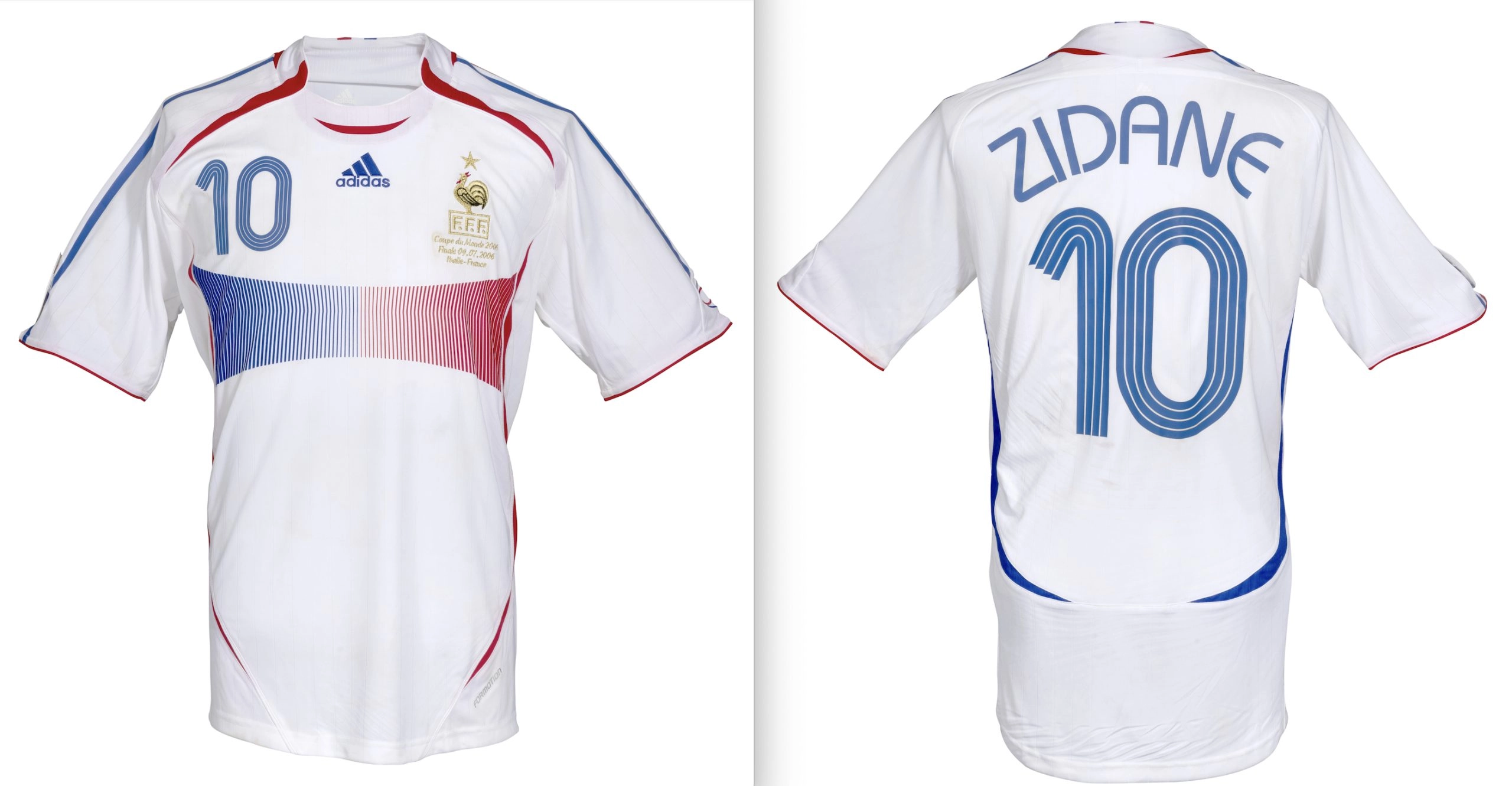 Un maillot de Zinédine Zidane mis en vente aux enchères