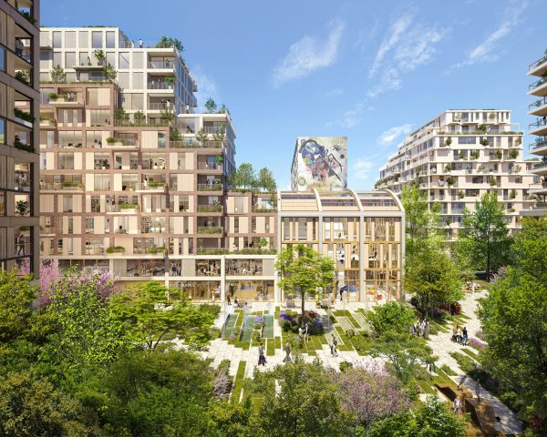 Un espace dédié à la culture, aux événements et à la vie associative sera aménagé dans une partie du bâtiment des Éditions Législatives conservée. © Cogedim