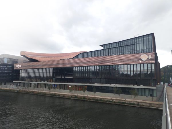 Implanté sur la pointe amont de l'Île Seguin, le centre d'art contemporain "Large" accueillera le public à compter du 17 octobre. © FC
